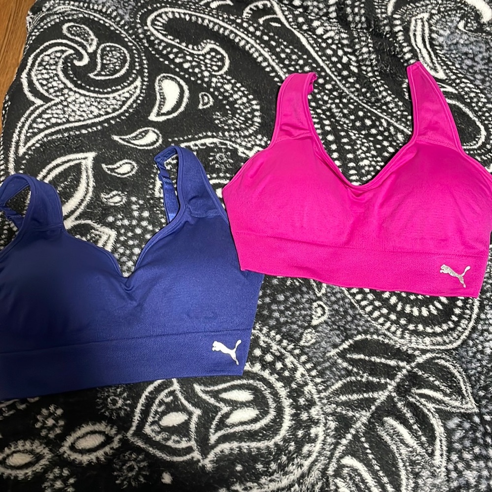 two puma sports bras